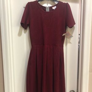 LulaRoe Amelia Burgundy